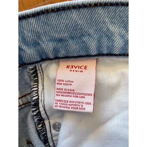 Revice Womens Size 28 Jeans Yin Yang Two Tone High Rise All Cotton Made in USA - Picture 4 of 9